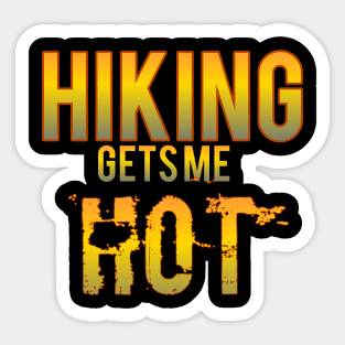 Hiking t-shirt designs Sticker